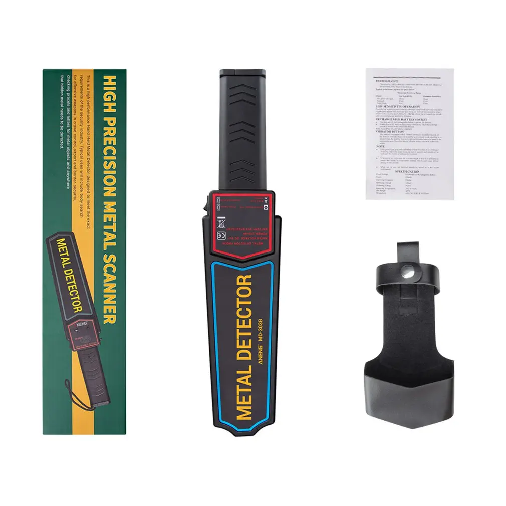 MD303B Security Metal Detector Pinpointer High Sensitivity Pointer All Metal Gold Finder Wiring Wall Detectors
MD303B Security Metal Detector Pinpointer High Sensitivity Pointer All Metal Gold Finder Wiring Wall Detectors