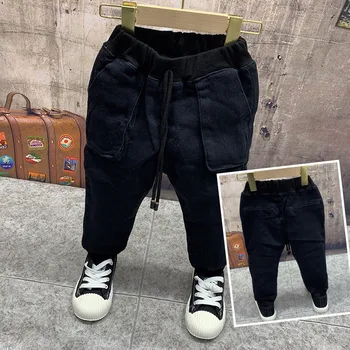 Autumn Winter Toddler Boys Pants Casual Thicken Plus Velvet Harem Pants For Boy 2 3 4 5 6 Years Baby Boys Trousers High Quality 
Autumn Winter Toddler Boys Pants Casual Thicken Plus Velvet Harem Pants For Boy 2 3 4 5 6 Years Baby Boys Trousers High Quality