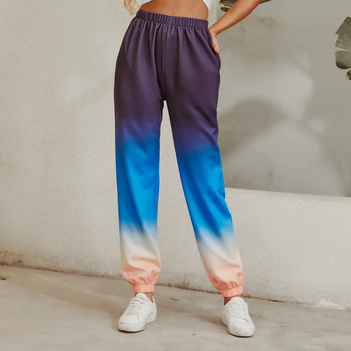 Fashion Gradient Sports High Waist Straight Ankle Banded Pants Women's Casual Pants Women's Pants Autumn New Style
Fashion Gradient Sports High Waist Straight Ankle Banded Pants Women's Casual Pants Women's Pants Autumn New Style