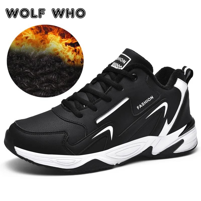Hot Sale Men's Leather Sneakers With Fur Mens Winter Footwear Large Sizes Men Designer Shoes Warmest Trend 2020 Buty Meskie BA05 
Hot Sale Men's Leather Sneakers With Fur Mens Winter Footwear Large Sizes Men Designer Shoes Warmest Trend 2020 Buty Meskie BA05