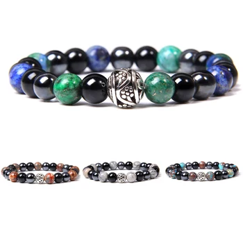 Men Handmade Elastic Bracelets Gifts Women Charm Bangle Phoenix Lapis Lazuli Bracelets Couples Black Stone Beads Pulsera Jewelry
Men Handmade Elastic Bracelets Gifts Women Charm Bangle Phoenix Lapis Lazuli Bracelets Couples Black Stone Beads Pulsera Jewelry