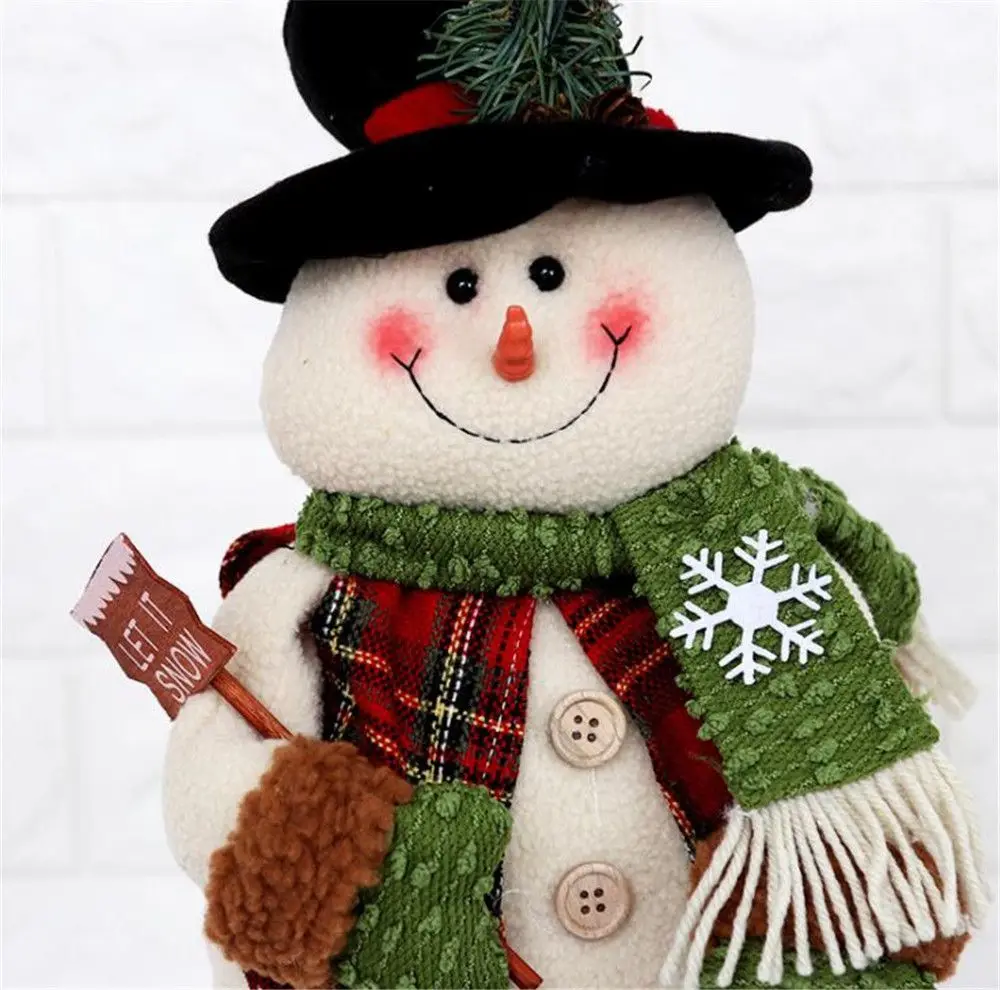 retractable standing santa snowman elk doll christmas gift the