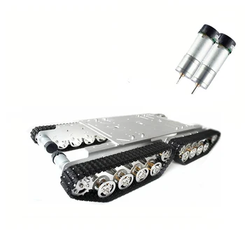 TS600 4WD Tank track Aluminum Alloy Frame 9V Motor Tank Chassis Car Kit for Arduino Robot
TS600 4WD Tank track Aluminum Alloy Frame 9V Motor Tank Chassis Car Kit for Arduino Robot