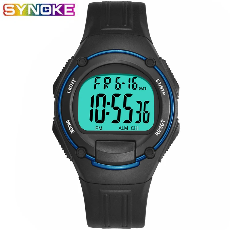 SYNOKE Sport Digital WristWatch Black Men Watches LED Display Chronograph Shock Resistant Clock Stop Watch Fashion Relogio
SYNOKE Sport Digital WristWatch Black Men Watches LED Display Chronograph Shock Resistant Clock Stop Watch Fashion Relogio