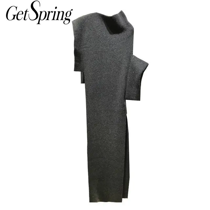 GetSpring Women Sweater Irregular Women Turtleneck Sweater Multi Way Wearing Pullover Women Knitted Sweater Autumn Winter 2019
GetSpring Women Sweater Irregular Women Turtleneck Sweater Multi Way Wearing Pullover Women Knitted Sweater Autumn Winter 2019