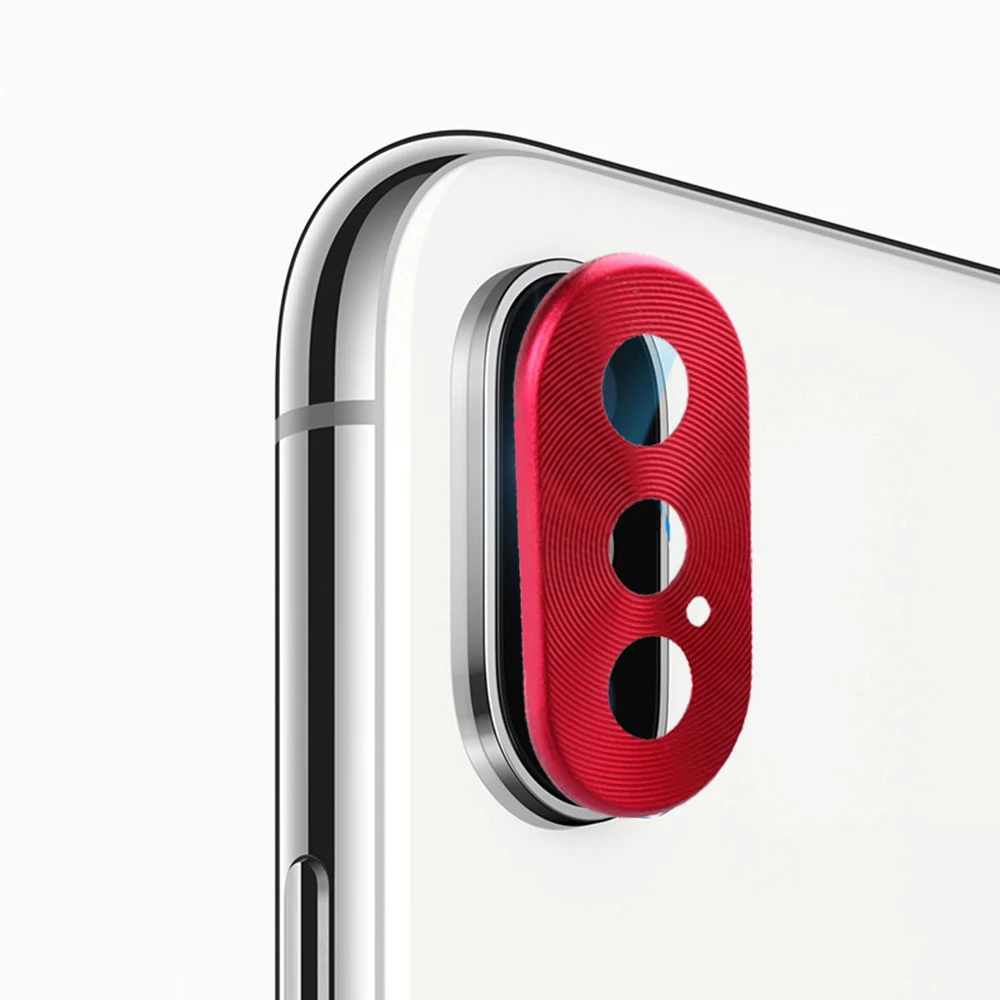 Luxury Camera Guard Circle Smart Phone Metal Rear Camera Lens Protector Case Cover Ring Bumper for iphone X XR XS XS Max