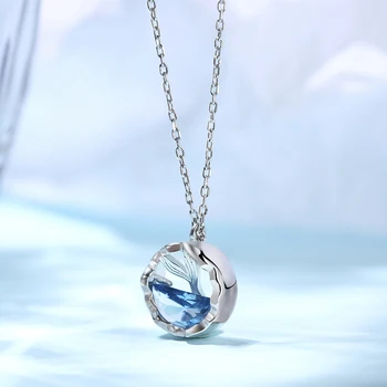 Fashion Fish Tail Pendants Necklace Fairytale Blue Ocean Sea Necklaces Women Girl Choker Clavicular Chain Beach Jewelry Gift
Fashion Fish Tail Pendants Necklace Fairytale Blue Ocean Sea Necklaces Women Girl Choker Clavicular Chain Beach Jewelry Gift