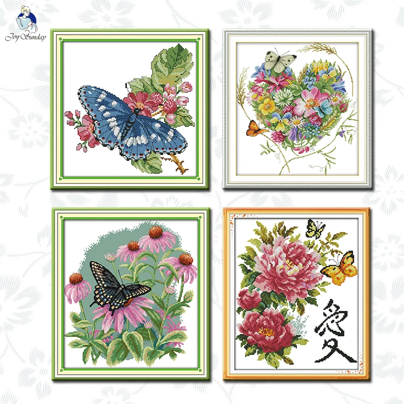 Joy Sunday Stamped Cross Stitch Kits Butterflies love flowers11CT Printed Fabric14CT Counted Handmade Embroidery Needlework Sets
Joy Sunday Stamped Cross Stitch Kits Butterflies love flowers11CT Printed Fabric14CT Counted Handmade Embroidery Needlework Sets