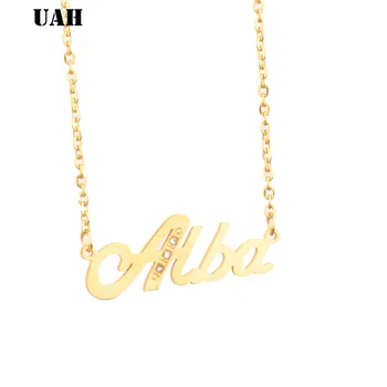UAH Alba Name or Customize Stainless Steel Gold Color Handmade Name Necklace Customized Name Necklace Birthday Gift
UAH Alba Name or Customize Stainless Steel Gold Color Handmade Name Necklace Customized Name Necklace Birthday Gift