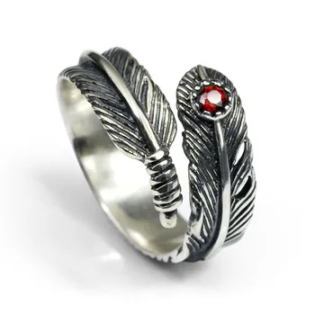 925 sterling silver Red Natural stone Feather couples promise ring fashion jewelry wholesale
925 sterling silver Red Natural stone Feather couples promise ring fashion jewelry wholesale