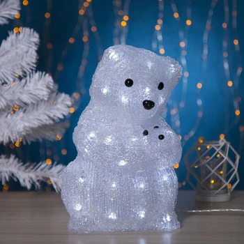 The figure is acrylic. "Mother-bear" 21x25x40 cm, controller with dimmer, 40 LED, 220V 2310854
The figure is acrylic. "Mother-bear" 21x25x40 cm, controller with dimmer, 40 LED, 220V 2310854