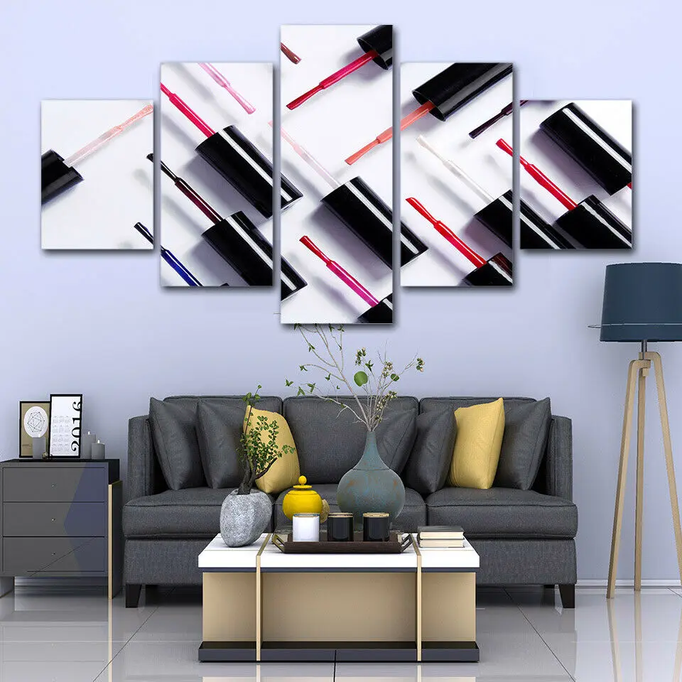 Nail Polish Abstract Salon 5pcs Modern Home Wall Decor Canvas Picture Art HD Print Painting On Canvas for Living Room
Nail Polish Abstract Salon 5pcs Modern Home Wall Decor Canvas Picture Art HD Print Painting On Canvas for Living Room