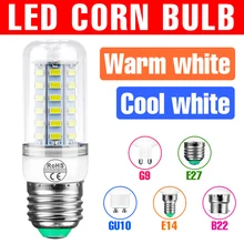 

E27 Led Bulb E14 LED Corn Lamp GU10 Light 3W 5W 7W 9W 12W 15W Lampara LED G9 Lamp 220V Chandelier Candle Light B22 Bombilla 240V