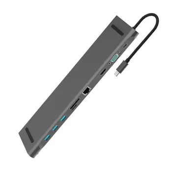 10 In 1 USB3.1 Type-C Hub Notebook Stand Hubs Suitable For 3.1 Type C Interface Notebook
10 In 1 USB3.1 Type-C Hub Notebook Stand Hubs Suitable For 3.1 Type C Interface Notebook