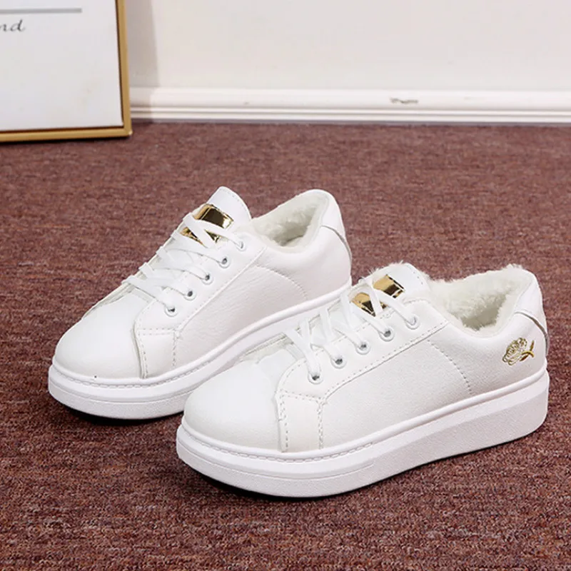 2019 Winter New Women's Lace-up Shoes Plus Velvet Warm Fashion Casual Sneakers WomenFlat Shoes Style Zapatos Mujer U13-69
2019 Winter New Women's Lace-up Shoes Plus Velvet Warm Fashion Casual Sneakers WomenFlat Shoes Style Zapatos Mujer U13-69