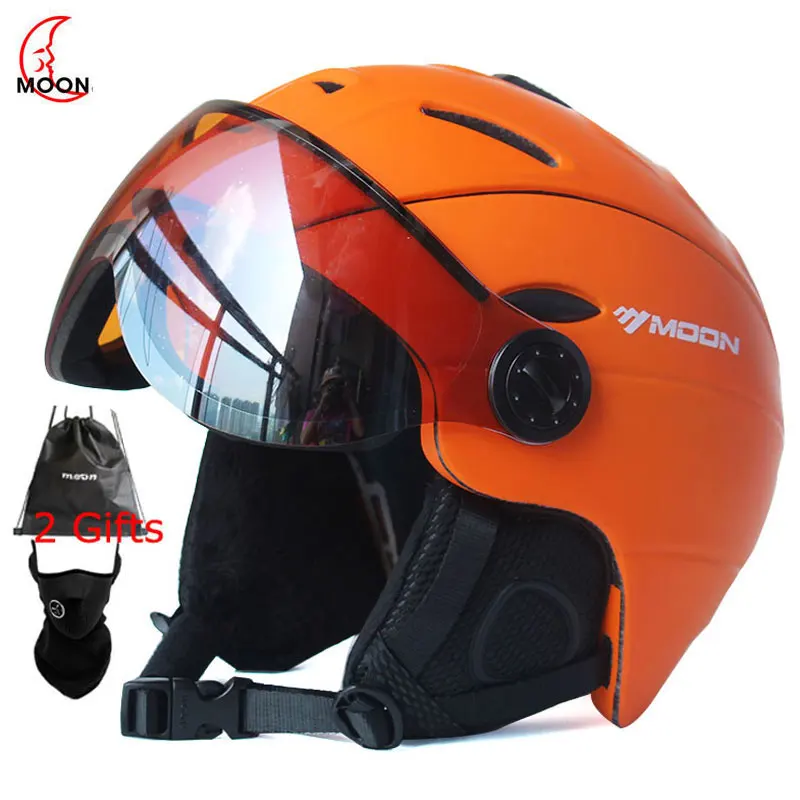 MOON 2 in 1 Half-covered Ski Helmet Integrally-molded Sports men women snow Skiing Snowboard Helmets with Goggles Visor cover
MOON 2 in 1 Half-covered Ski Helmet Integrally-molded Sports men women snow Skiing Snowboard Helmets with Goggles Visor cover