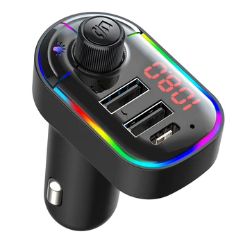 Bluetooth 5.0 FM Transmitter Mp3 Music Player Dual USB Charging Type-C Car Adapter Car Quick Charger Auto Accessories
Bluetooth 5.0 FM Transmitter Mp3 Music Player Dual USB Charging Type-C Car Adapter Car Quick Charger Auto Accessories