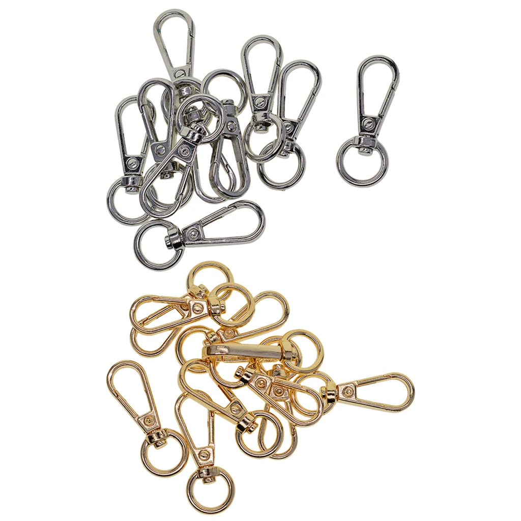 10pcs Lobster Swivel Clasps Clips Bag Key Hook Keychain O Key 10pcs Lobster Swivel Clasps Clips Bag Key Hook Keychain O Key