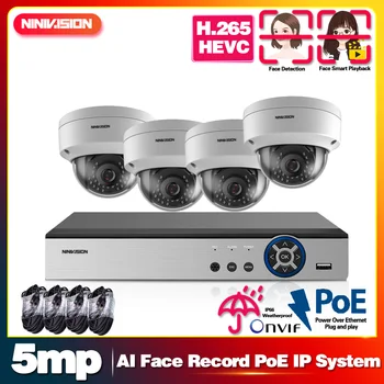 H.265 4Channel 5MP POE Camera system CCTV Kit Dome Security Camera IR-CUT Waterproof Camera Video Surveillance Face Detection 
H.265 4Channel 5MP POE Camera system CCTV Kit Dome Security Camera IR-CUT Waterproof Camera Video Surveillance Face Detection