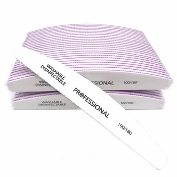 50 Pcs Professional Nail File Strong White Sandpaper Nail Buffer Block Manicure Lime a ongle 100/180 Washable Boat Nail Files
50 Pcs Professional Nail File Strong White Sandpaper Nail Buffer Block Manicure Lime a ongle 100/180 Washable Boat Nail Files