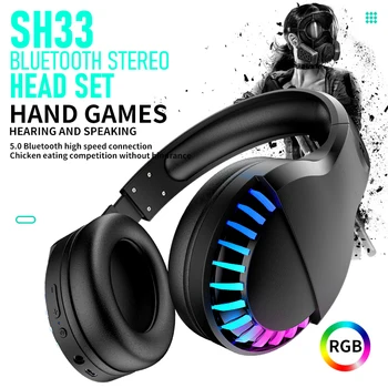 New 2020 SH33 Bluetooth 5.0 Headphones HIFI Stereo Wireless Earphone Gaming Headsets Over-ear Noise Canceling with Mic Support
New 2020 SH33 Bluetooth 5.0 Headphones HIFI Stereo Wireless Earphone Gaming Headsets Over-ear Noise Canceling with Mic Support