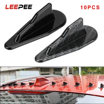 LEEPEE 10PCS Car Wing Roof Spoiler Shark Fin Vortex Generator Universal Shark Fin Diffuser
LEEPEE 10PCS Car Wing Roof Spoiler Shark Fin Vortex Generator Universal Shark Fin Diffuser