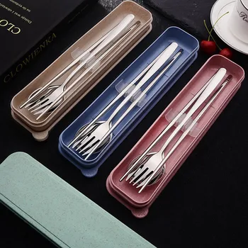 Nordic Portable Three-piece Creative Cutlery Knife Fork Chopsticks Box Lunch Portable Kitchen Tool High Quality
Nordic Portable Three-piece Creative Cutlery Knife Fork Chopsticks Box Lunch Portable Kitchen Tool High Quality