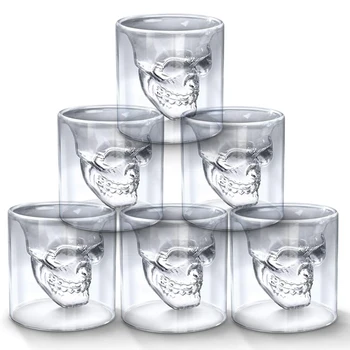 Crystal Skull Head Shot Cup Crystal Glass Transparent Double Layers Tea Bottle Whiskey Wine Vodka Bar Club Beer Wine Cup Glasses
Crystal Skull Head Shot Cup Crystal Glass Transparent Double Layers Tea Bottle Whiskey Wine Vodka Bar Club Beer Wine Cup Glasses