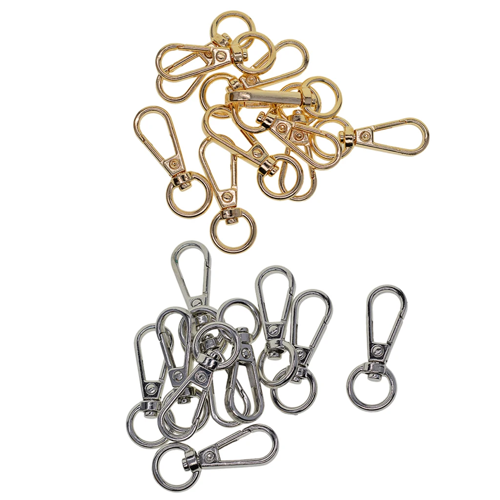 10pcs Lobster Swivel Clasps Clips Bag Key Hook Keychain O Key 10pcs Lobster Swivel Clasps Clips Bag Key Hook Keychain O Key
