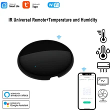 Smart life WiFi infrared universal remote control temperature and humidity display remote control used in conjunction with Alexa
Smart life WiFi infrared universal remote control temperature and humidity display remote control used in conjunction with Alexa