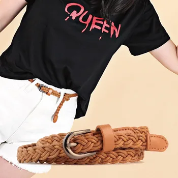 Woman Wax Rope Weave Waist Belt Fashion Pin Buckle Casual Thin Waistband hh88
Woman Wax Rope Weave Waist Belt Fashion Pin Buckle Casual Thin Waistband hh88