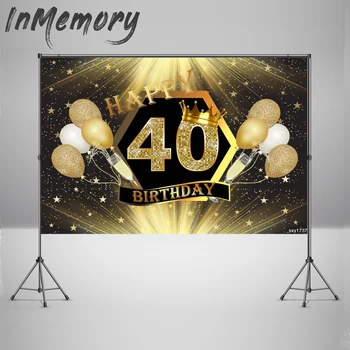 Vinyl Photocall Photography Background Diamond Gold 40th Backdrop for Birthday Party Decorations Glitter Bokeh Birthday Banner
Vinyl Photocall Photography Background Diamond Gold 40th Backdrop for Birthday Party Decorations Glitter Bokeh Birthday Banner