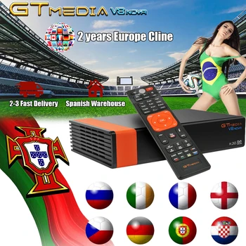 1080P HD DVB-S2 GTmedia V8 Nova Cccam Cline Satellite TV Receiver Built in WIFI power by Freesat V8 Super 2 Years Europe Cline
1080P HD DVB-S2 GTmedia V8 Nova Cccam Cline Satellite TV Receiver Built in WIFI power by Freesat V8 Super 2 Years Europe Cline