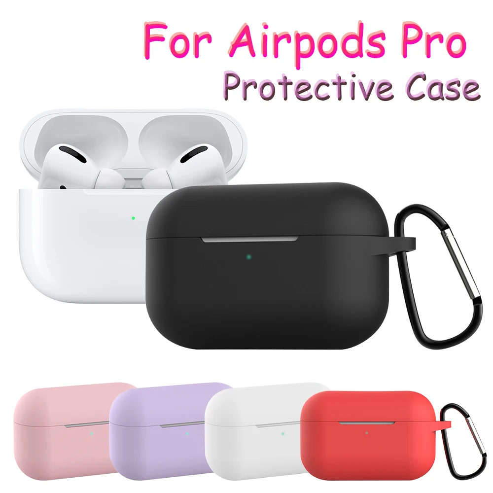 Силиконовый чехол для наушников Apple Airpods Pro Чехол Мягкая оболочка 3 Беспроводная