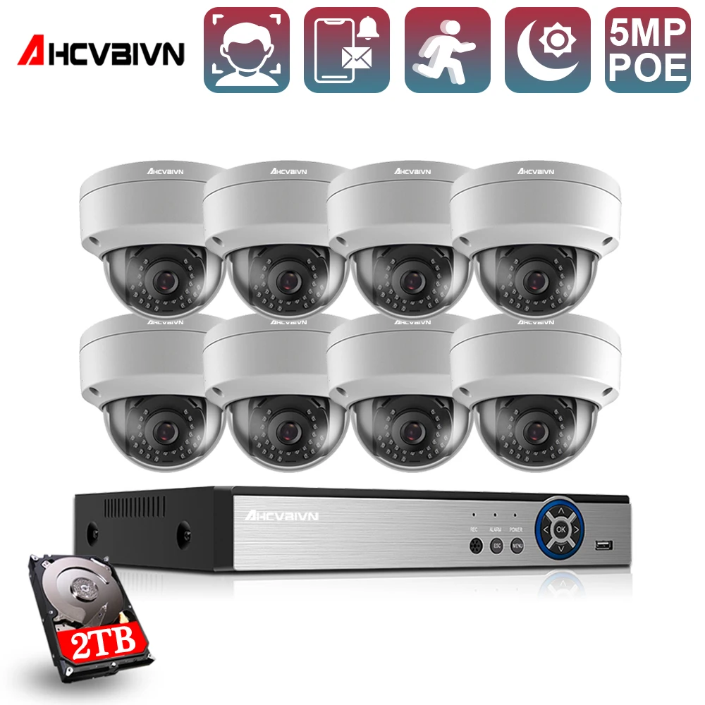 8CH FHD 5MP POE Network Video Security System H.265+ 5MP NVR With 5MP Weatherproof Video Surveillance IP Camera
8CH FHD 5MP POE Network Video Security System H.265+ 5MP NVR With 5MP Weatherproof Video Surveillance IP Camera