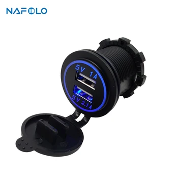 USB Car Charger For Motorcycle Truck Boat Yacht Marine 2.1A + 2.1A Dual USB Car Socket Power Adapter Outlet Power 12V 24V
USB Car Charger For Motorcycle Truck Boat Yacht Marine 2.1A + 2.1A Dual USB Car Socket Power Adapter Outlet Power 12V 24V