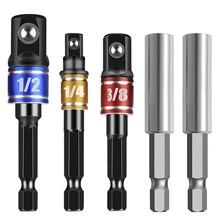 Shank Drill Socket Adapter for Impact Driver with Hex Shank to Square Socket Drill Bits Bar Extension Set 1/4" 3/8" 1/2" Bit Set
Shank Drill Socket Adapter for Impact Driver with Hex Shank to Square Socket Drill Bits Bar Extension Set 1/4" 3/8" 1/2" Bit Set