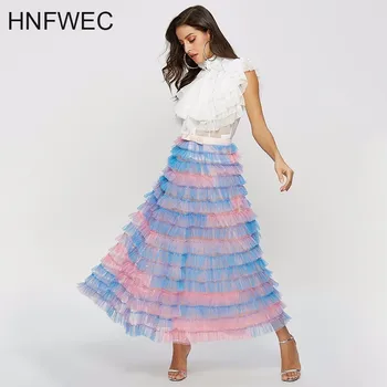 2019 Spring Summer Contrast Color Skirt Female Bow Multi-layer Mesh Patchwork Cake Midi A-line Skirt Fashion New E332
2019 Spring Summer Contrast Color Skirt Female Bow Multi-layer Mesh Patchwork Cake Midi A-line Skirt Fashion New E332