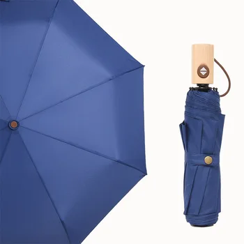 Automatic opening and closing umbrella small fresh solid color tri-fold umbrella 8 bone umbrella big umbrella Three-folding
Automatic opening and closing umbrella small fresh solid color tri-fold umbrella 8 bone umbrella big umbrella Three-folding