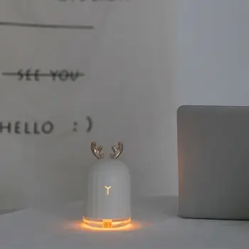 Cute Deer 220ml Ultrasonic Air Humidifier Aroma Essential Oil Diffuser USB Fogger Mist Maker with LED Night Light for Home Car
Cute Deer 220ml Ultrasonic Air Humidifier Aroma Essential Oil Diffuser USB Fogger Mist Maker with LED Night Light for Home Car