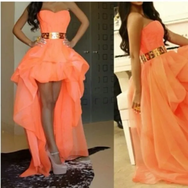 Sexy Sweetheart High Low Gold Belt Asymmetrical Front Short Back Long Peach vestidos de gala Prom Dresses 2019 prom dress
Sexy Sweetheart High Low Gold Belt Asymmetrical Front Short Back Long Peach vestidos de gala Prom Dresses 2019 prom dress