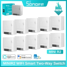 Sonoff Mini R2 DIY Wifi Smart Switch Timer Wireless Switches Smart Home Automation Compatible with eWelink Alexa Google Home Sonoff Mini R2 DIY Wifi Smart Switch Timer Wireless Switches Smart Home Automation Compatible with eWelink Alexa Google Home