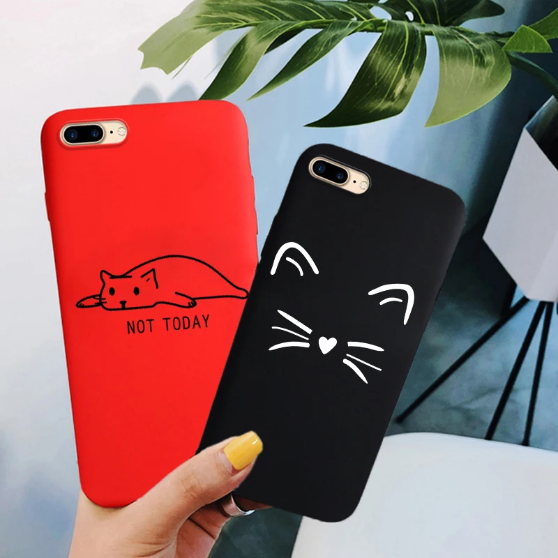 Cute Cat Phone Case For IPhone XR Case Silicon Case For Iphone 11 Pro Max 7 8 XR XS Max X 6 6s Plus Cover For iPhone 7 5 SE 5s
Cute Cat Phone Case For IPhone XR Case Silicon Case For Iphone 11 Pro Max 7 8 XR XS Max X 6 6s Plus Cover For iPhone 7 5 SE 5s