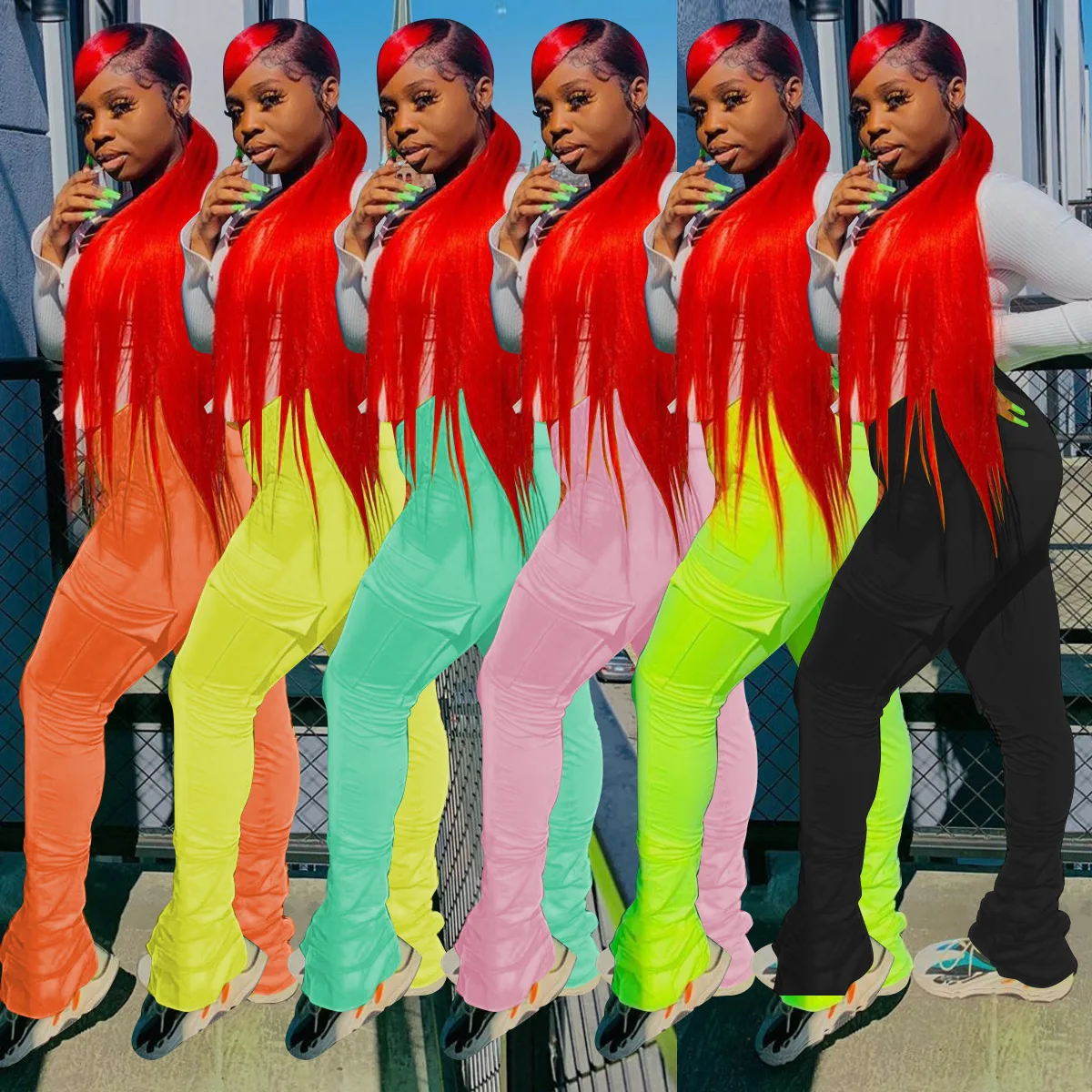 Stacked Leggings Women Pants with Pocket Candy Color Trousers Bell Bottom Cargo Sweatpant High Waist Sporty Flare Ruched Pant
Stacked Leggings Women Pants with Pocket Candy Color Trousers Bell Bottom Cargo Sweatpant High Waist Sporty Flare Ruched Pant