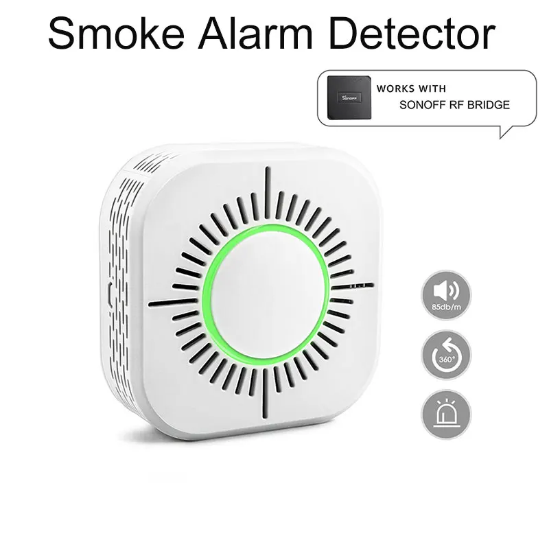 Wireless Smoke Detector For Smart Home Automation Fire Alarm Protection Smart Sensor For Use With Sonoff RF Bridge
Wireless Smoke Detector For Smart Home Automation Fire Alarm Protection Smart Sensor For Use With Sonoff RF Bridge