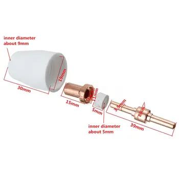 40*Air Plasma Cutters Kit For PT-31 LG-40 Torch CUT-40 50 Consumables Extend Tip
40*Air Plasma Cutters Kit For PT-31 LG-40 Torch CUT-40 50 Consumables Extend Tip