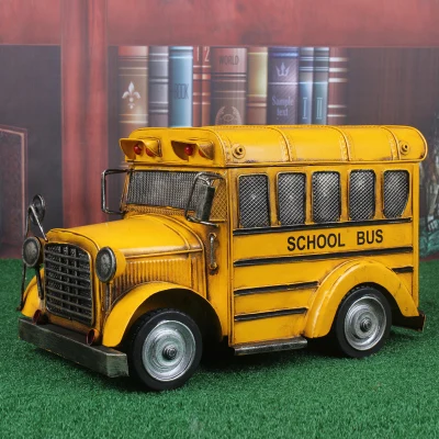American school bus, retro bus home decoration, tin car model, display decoration shooting props birthday gift
American school bus, retro bus home decoration, tin car model, display decoration shooting props birthday gift