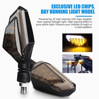Motorcycle Turn Signal Lights, Universal Led Front Rear Indicator Blinker Daytime Running Lights for Honda Kawasaki Yamaha Suzuk
Motorcycle Turn Signal Lights, Universal Led Front Rear Indicator Blinker Daytime Running Lights for Honda Kawasaki Yamaha Suzuk