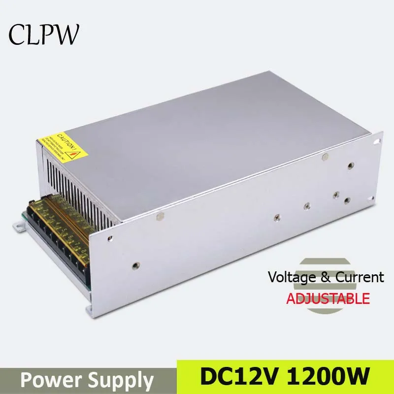 Switching power supply DC 12v 100A 1200W single output for LED light CNC CCTV 3D printer SMPS AC
Switching power supply DC 12v 100A 1200W single output for LED light CNC CCTV 3D printer SMPS AC