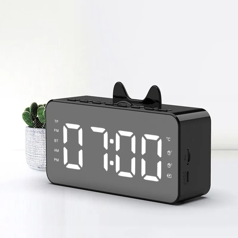 Radio Alarm Clock Portable Bluetooth Wireless Speaker Better Bass Long Playtime Waterproof Resistance Support 32G SD/TF
Radio Alarm Clock Portable Bluetooth Wireless Speaker Better Bass Long Playtime Waterproof Resistance Support 32G SD/TF